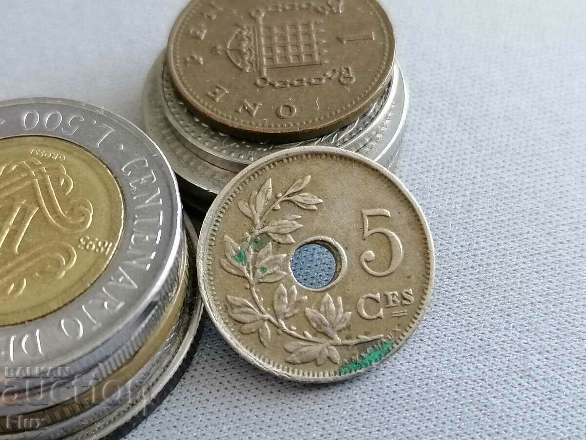 Monedă - Belgia - 5 centimes (franceză) | 1928