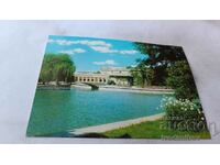 Postcard Haskovo Lake with Kenana restaurant 1981