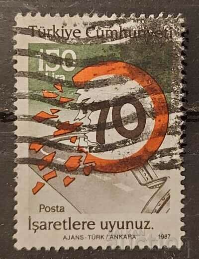 Turcia 1987 Semnalizare ștampilă