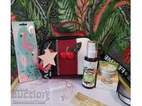Children's gift set for a girl: bag, cosmetics and more