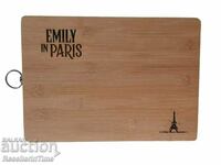 Placă decorativă din lemn Emily in Paris