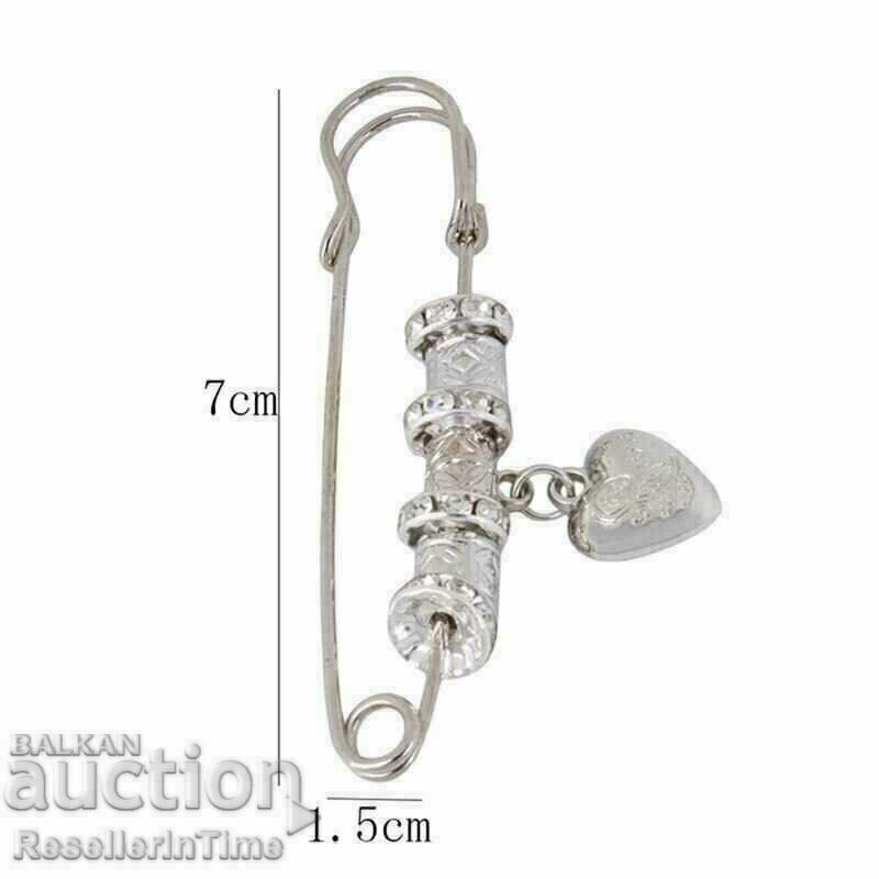 Γυναικεία καρφίτσα PAM&Dora, ασημί με τιμή € 6.00 | 11.73 BGN