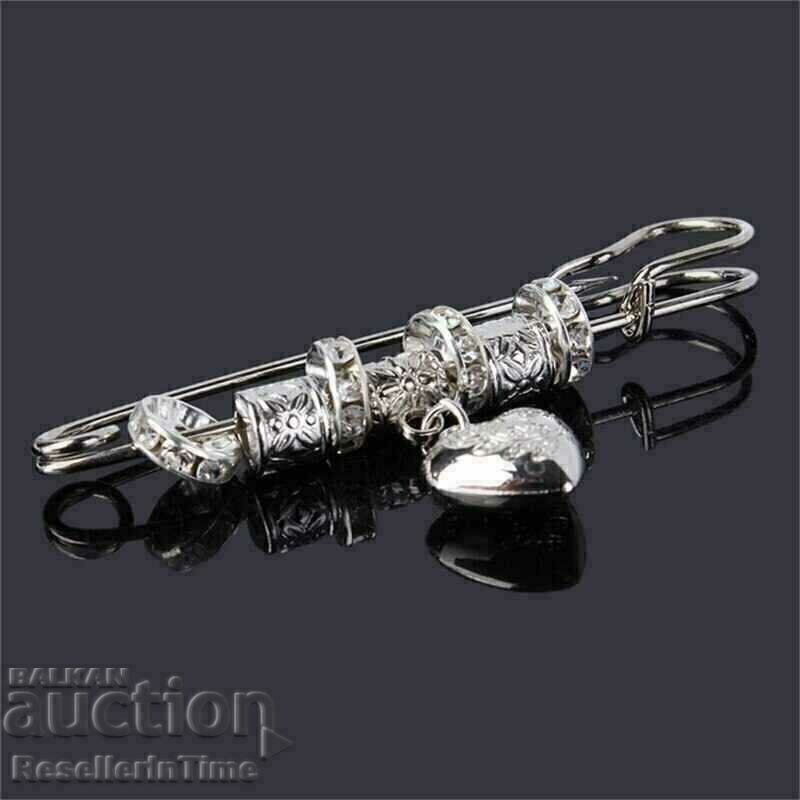 Women's brooch PAM&Dora, silver Women's brooch PAM&Dora, silver