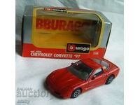 Burago Chevrolet Corvette, model car, metal, 1:43 Italy