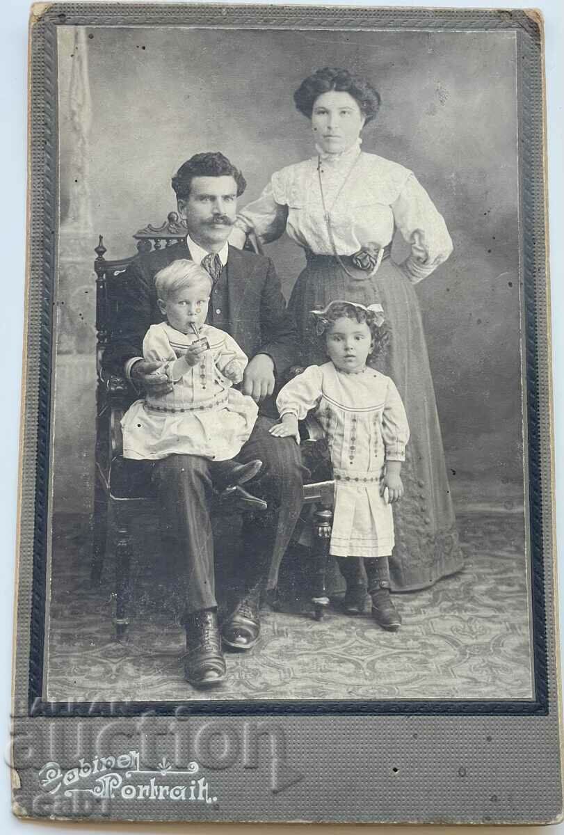 Family photos cardboard