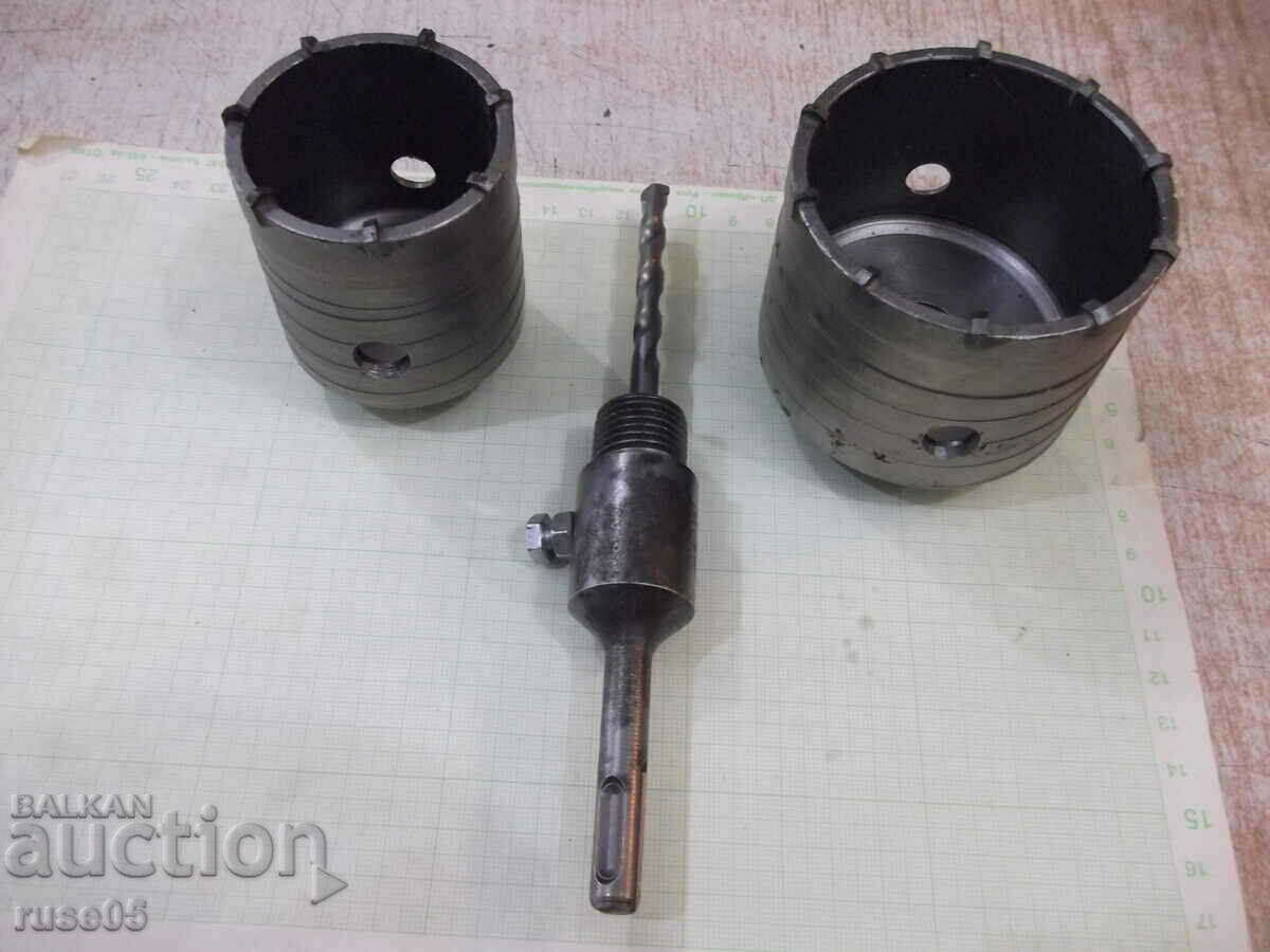 Set of 2 ( 60 - 80 mm. ) drill bits for concrete new with price 45.00 BGN | € 23.01