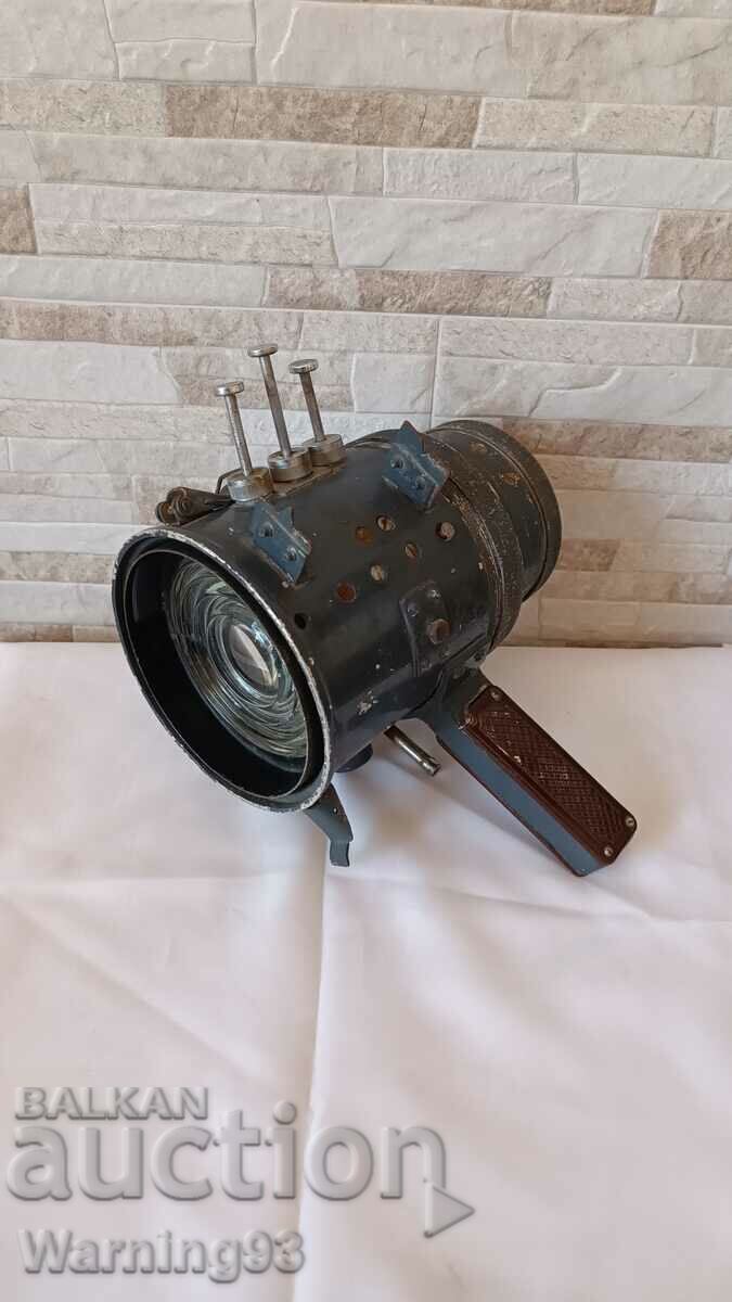 Стар сигнален корабен прожектор - МСНП-125 - Сделано в СССР