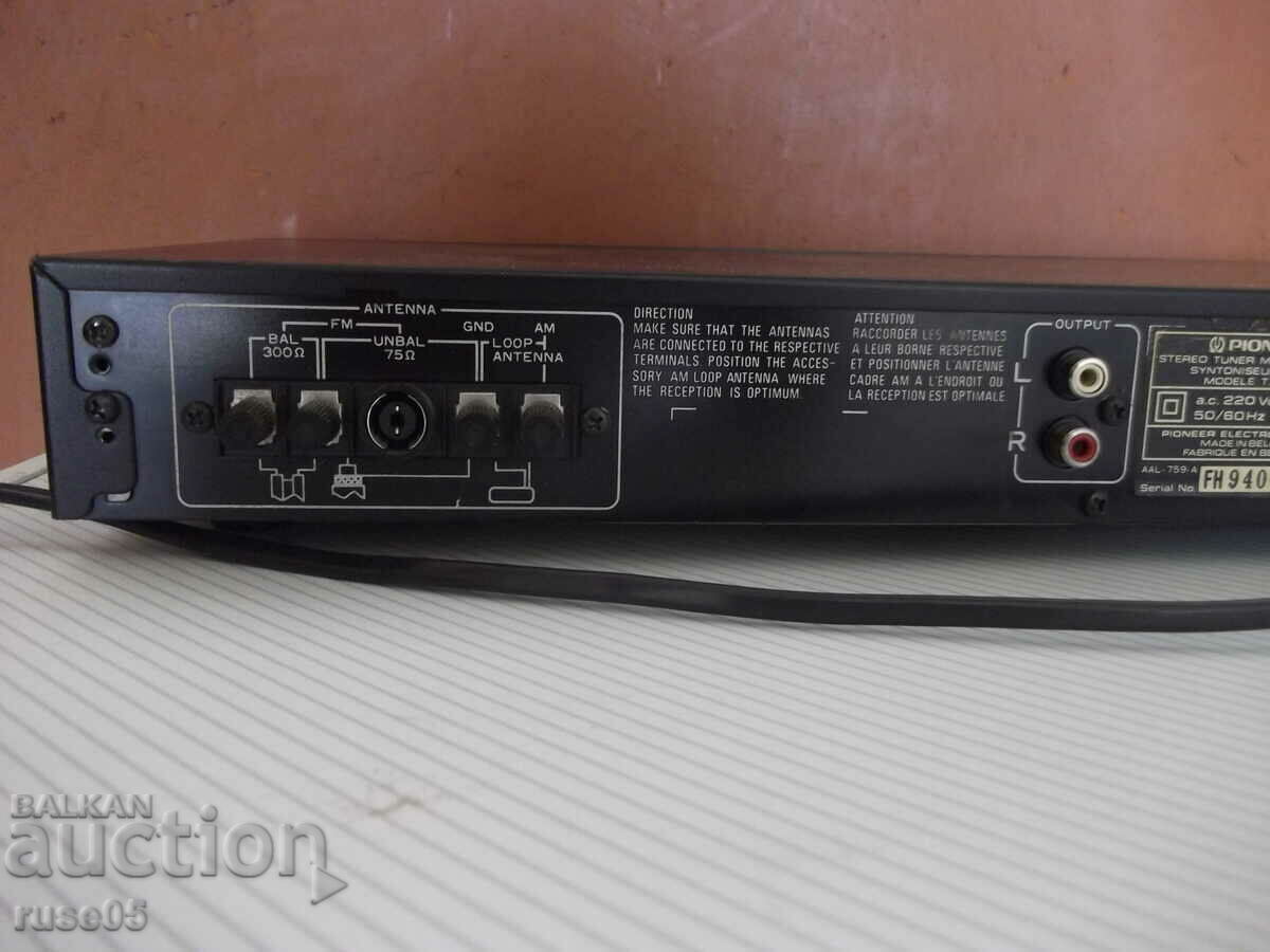 Radio tuner digital "SYNTHESIZER TUNER-PIONEER-TX-1060" working - 6