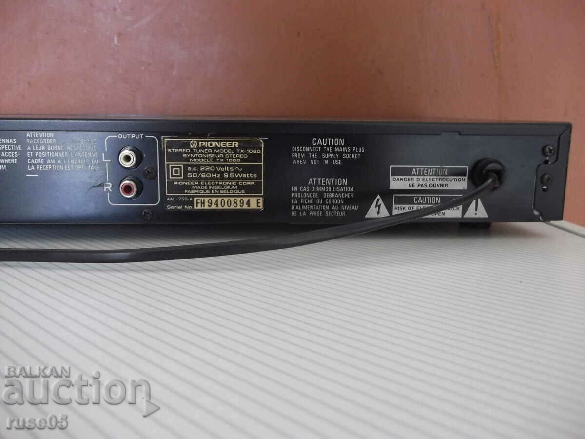 Radio tuner digital "SYNTHESIZER TUNER-PIONEER-TX-1060" working - 7
