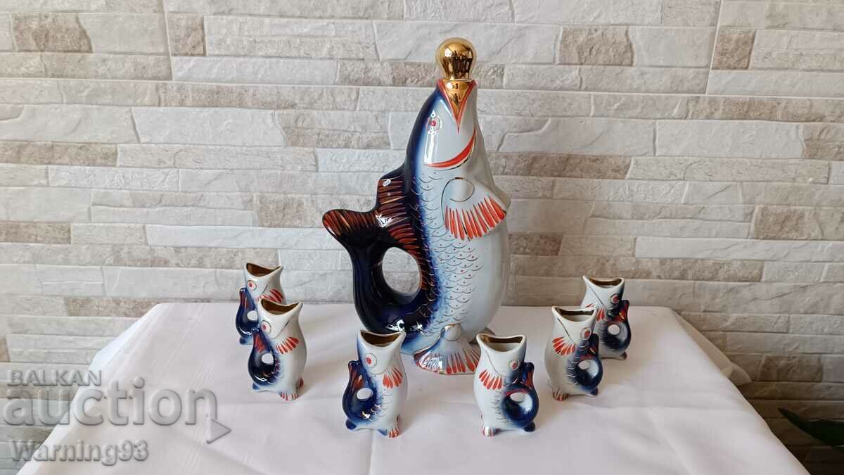 Brandy service - 7 pieces - Gorodnitsky porcelain factory - 6 Brandy service - 7 pieces - Gorodnitsky porcelain factory - 6