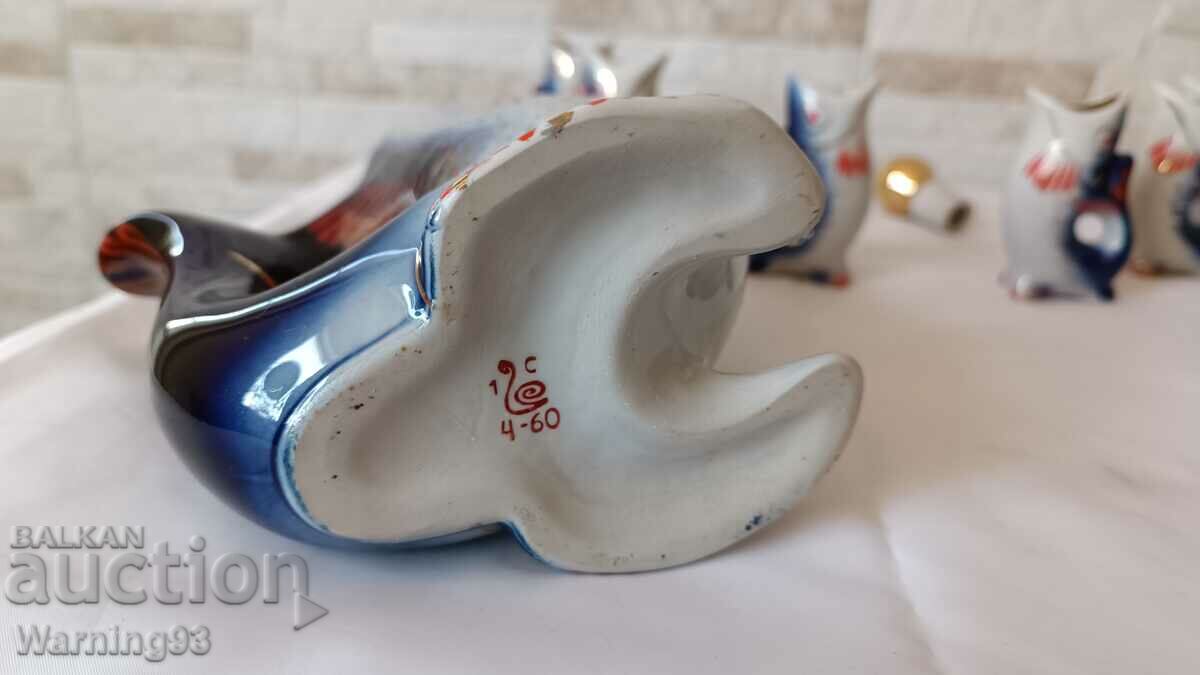 Brandy service - 7 pieces - Gorodnitsky porcelain factory - 7 Brandy service - 7 pieces - Gorodnitsky porcelain factory - 7