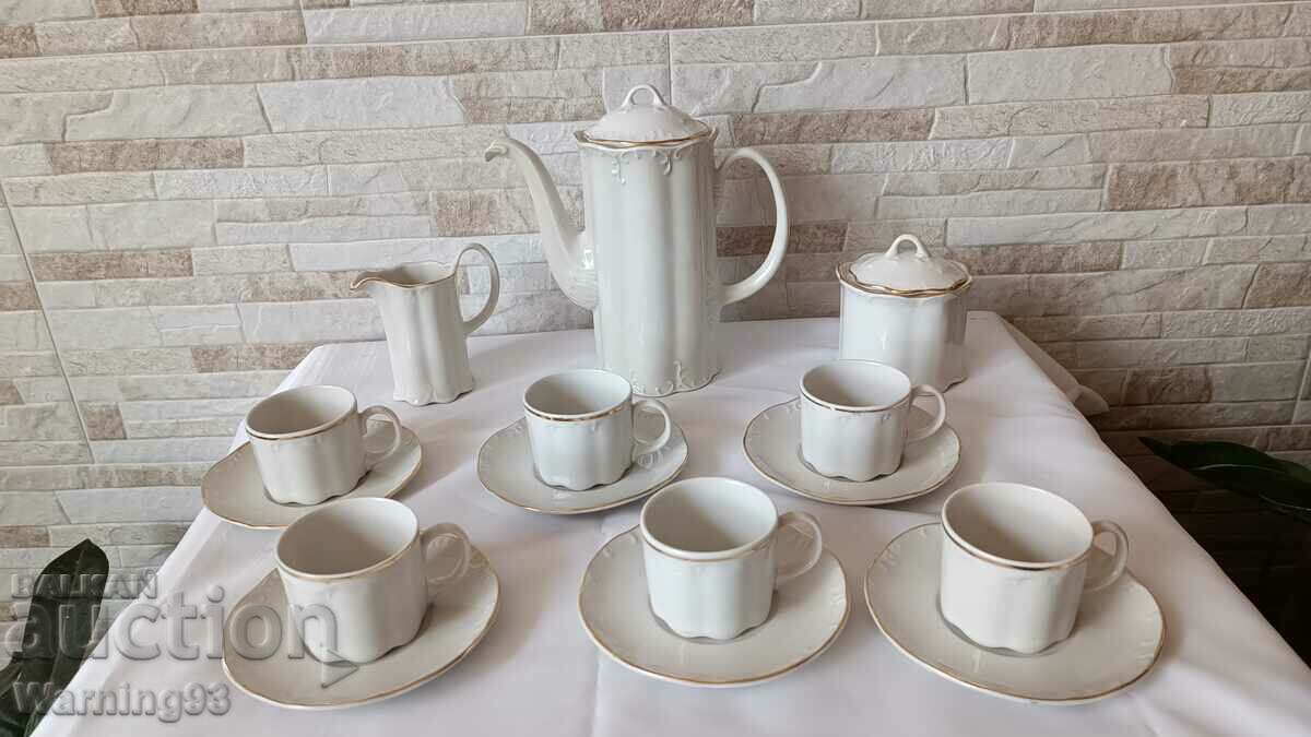 Serviciu de cafea nou nou - baroc - 16 bucati - fabrica de DIAMANTE