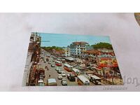 Postcard Singapore Street Scene