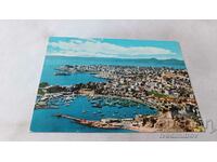 Carte poștală Piraeus O vedere parțială prin aer 1966