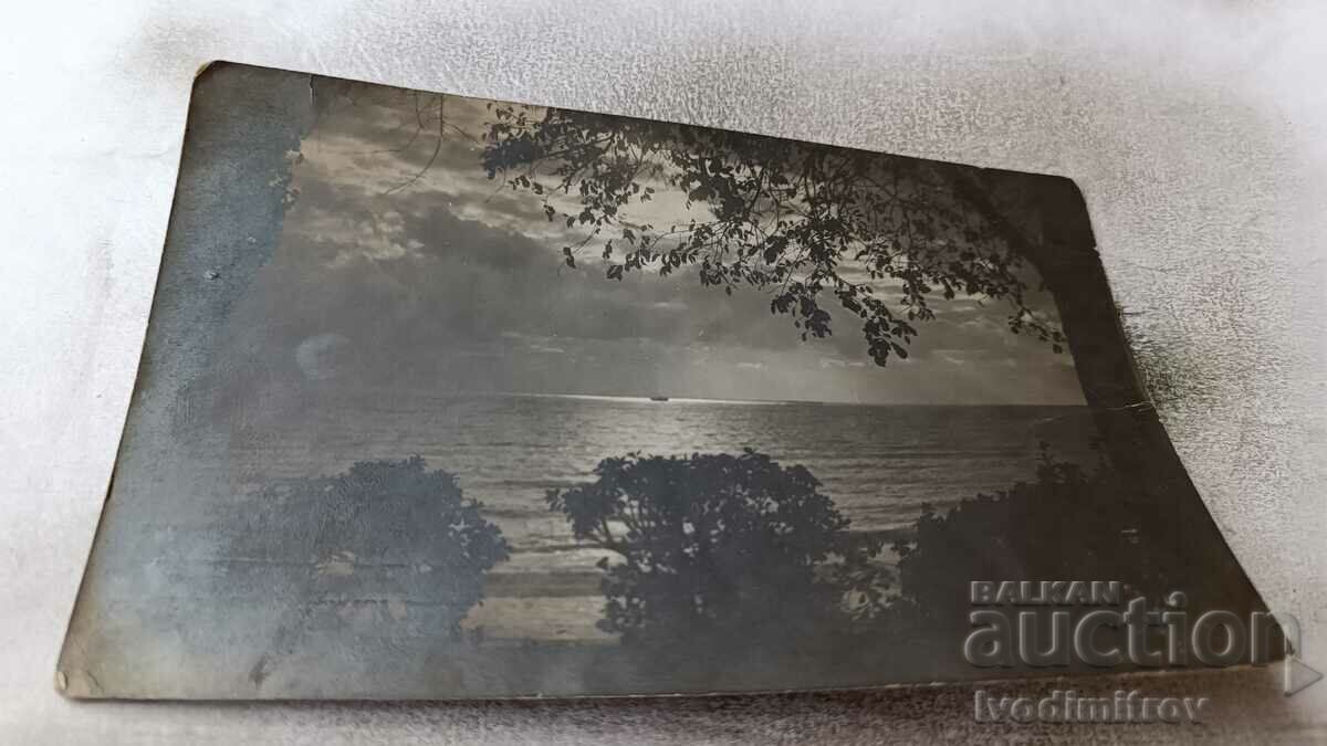 Пощенска картичка Варна Залезъ слънце 1926