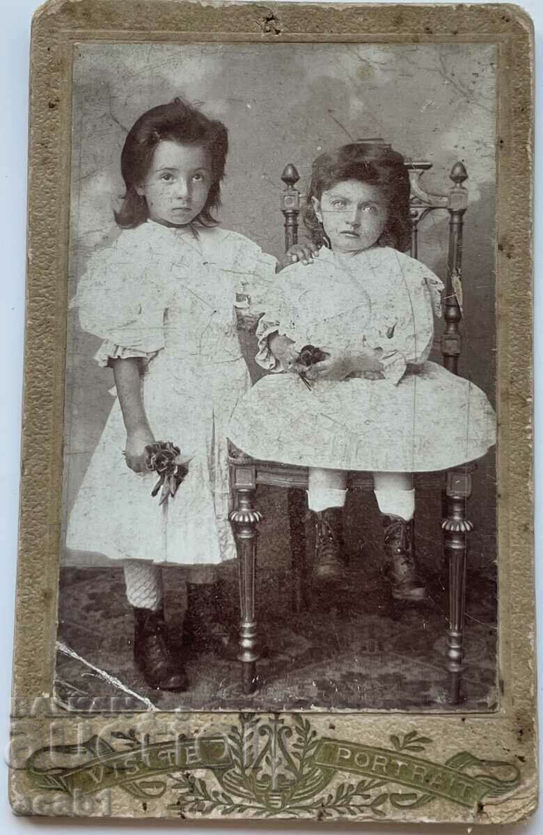 Two sisters old photograph
