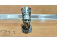 Nefertiti metal statuette