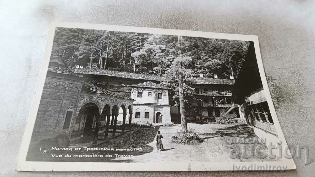 Пощенска картичка Троянски манастир Изглед