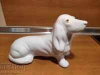 Porcelain dog, dachshund, 25 cm.