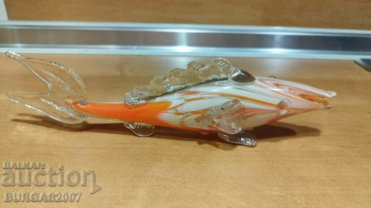 Стара стъклена риба, мурано