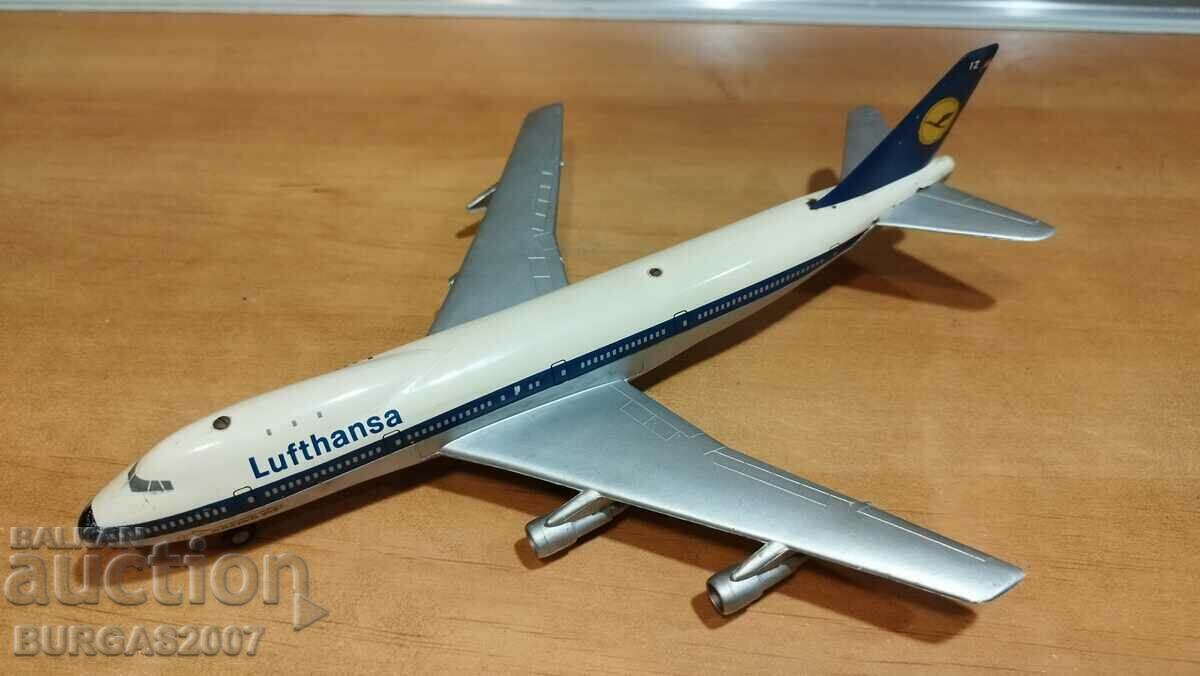 Old metal airplane BOEING 747, SCHUCO, Made in Germany