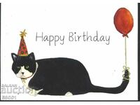 Поздравителна картичка  Рожден ден Котка  Великобритания