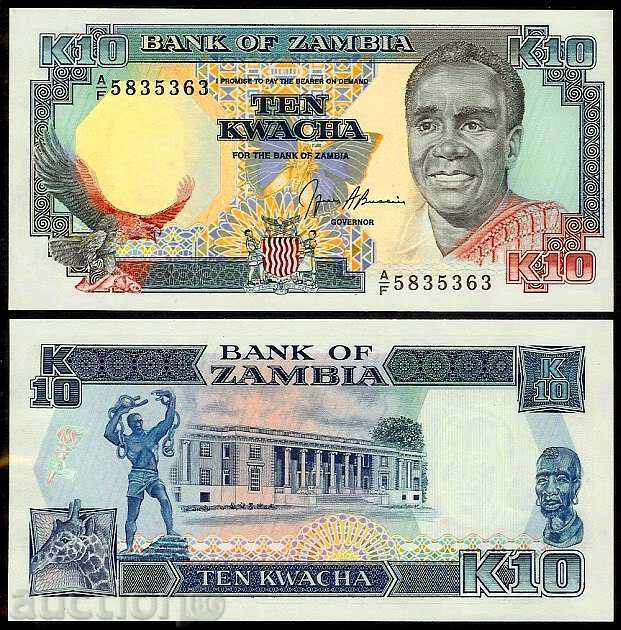 +++ ZAMBIA 10 kwacha P 31b 1989 1991 UNC +++