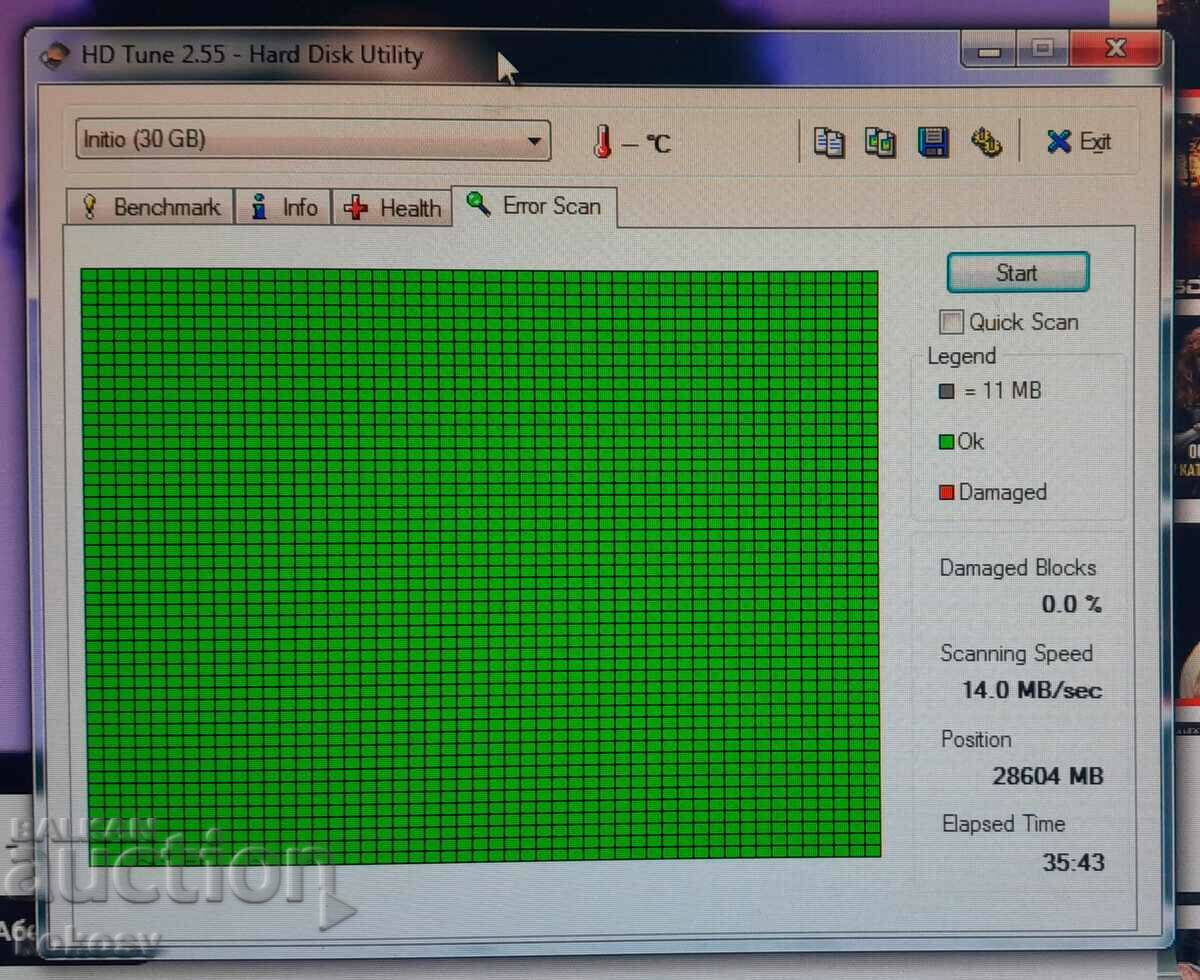 Auction  Retro hard disk HDD 30GB Seagate ST93015A ATA / IDE 2.5"