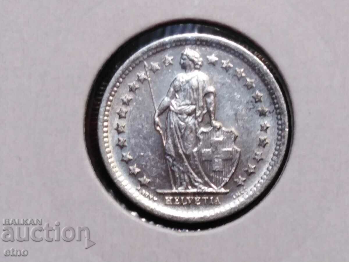 1/2 franc, 1966, Switzerland, SILVER 0.835, COIN with price 10.00 BGN | € 5.11