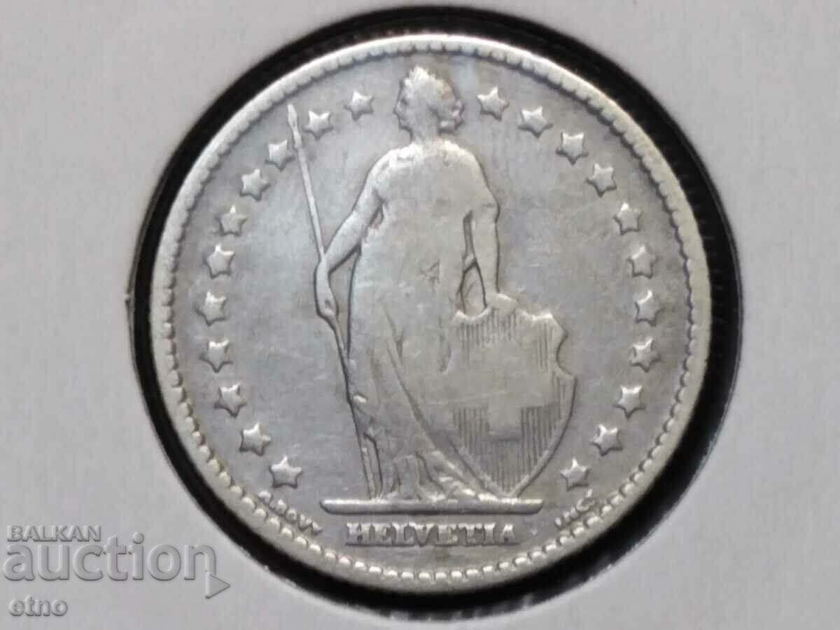 1 franc, 1899, Switzerland, SILVER 0.835, COIN with price 20.00 BGN | € 10.23 1 franc, 1899, Switzerland, SILVER 0.835, COIN with price 20.00 BGN | € 10.23