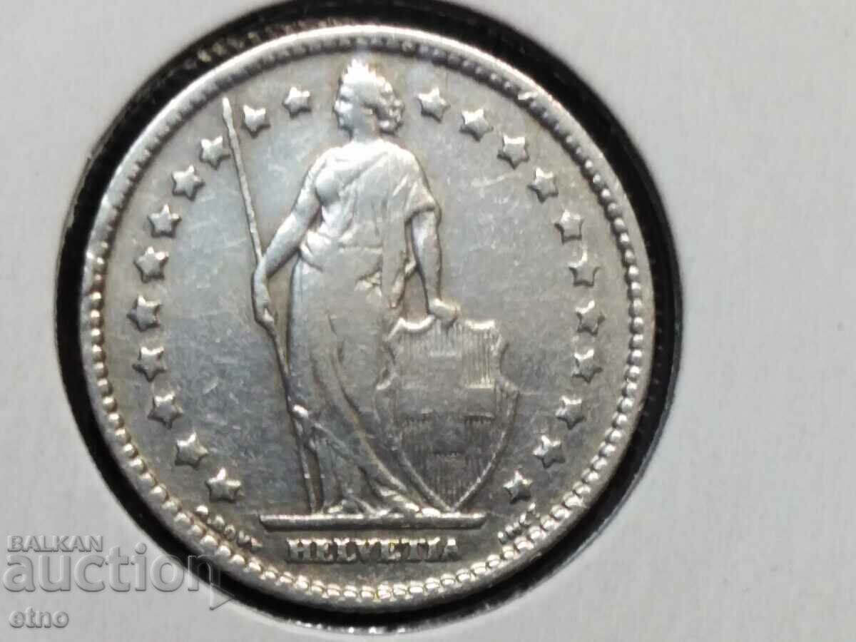 1 franc 1903, Switzerland, SILVER 0.835, COIN with price 20.00 BGN | € 10.23 1 franc 1903, Switzerland, SILVER 0.835, COIN with price 20.00 BGN | € 10.23