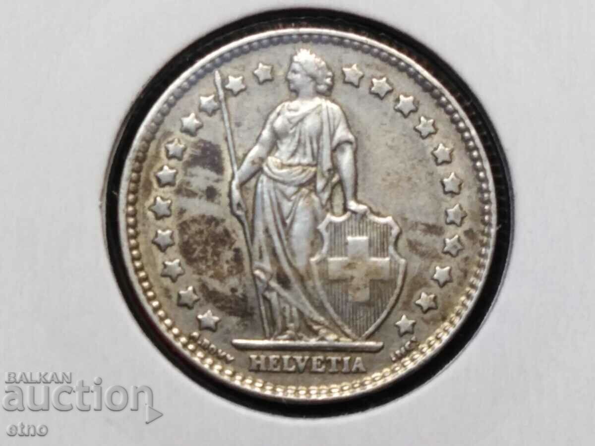 1 franc 1961, Switzerland, SILVER 0.835, COIN with price 20.00 BGN | € 10.23 1 franc 1961, Switzerland, SILVER 0.835, COIN with price 20.00 BGN | € 10.23