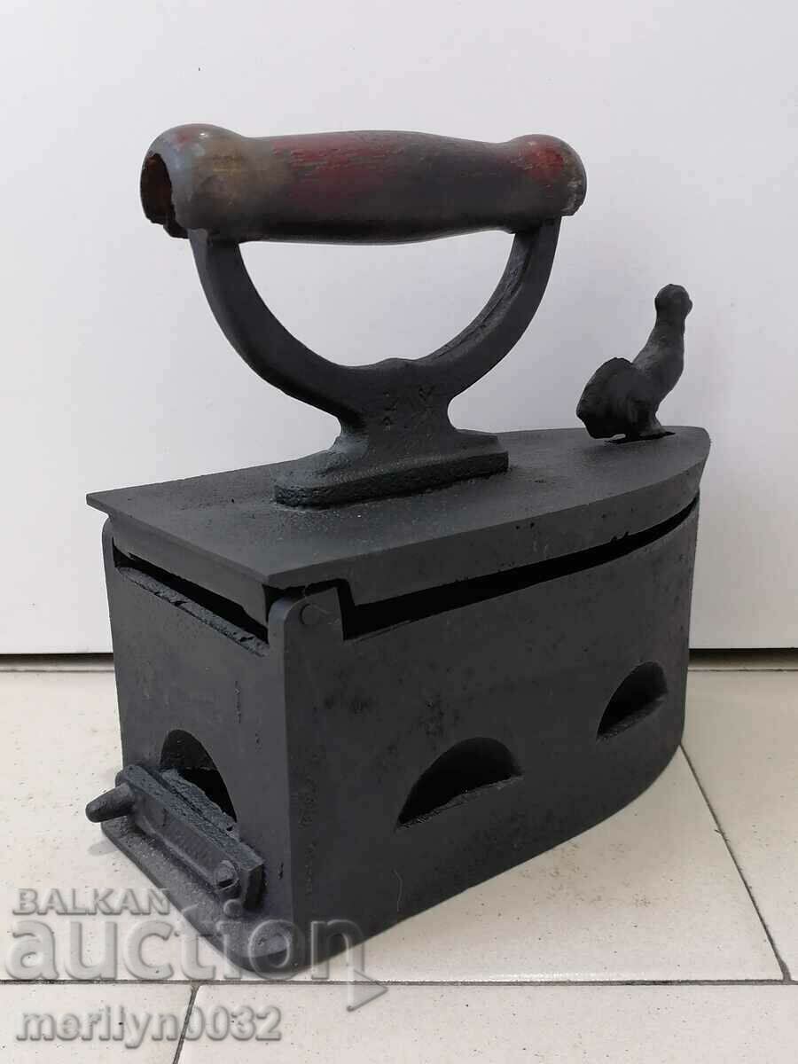 Delivery of An old iron on fire