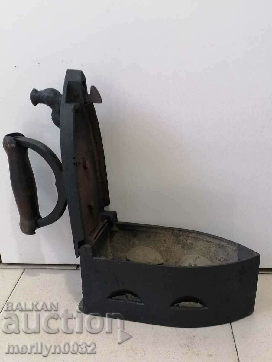 An old iron on fire - 7