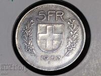 5 francs 1953, Switzerland, SILVER 0.835, COIN