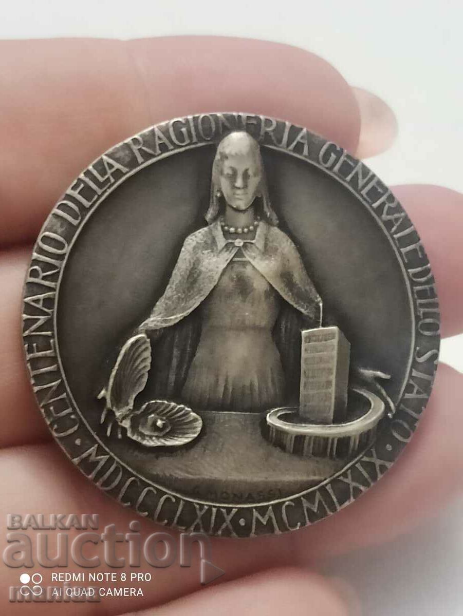 Italian medal 1969 silver 986/1000 Italian medal 1969 silver 986/1000