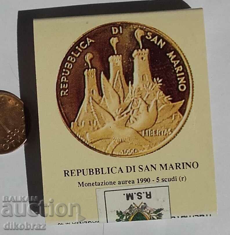 San Marino - Matches with Excise Banderol / Coins with price 6.80 BGN | € 3.48 San Marino - Matches with Excise Banderol / Coins with price 6.80 BGN | € 3.48