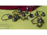 19th century. Jewelry of 11 bronze bells, bells
