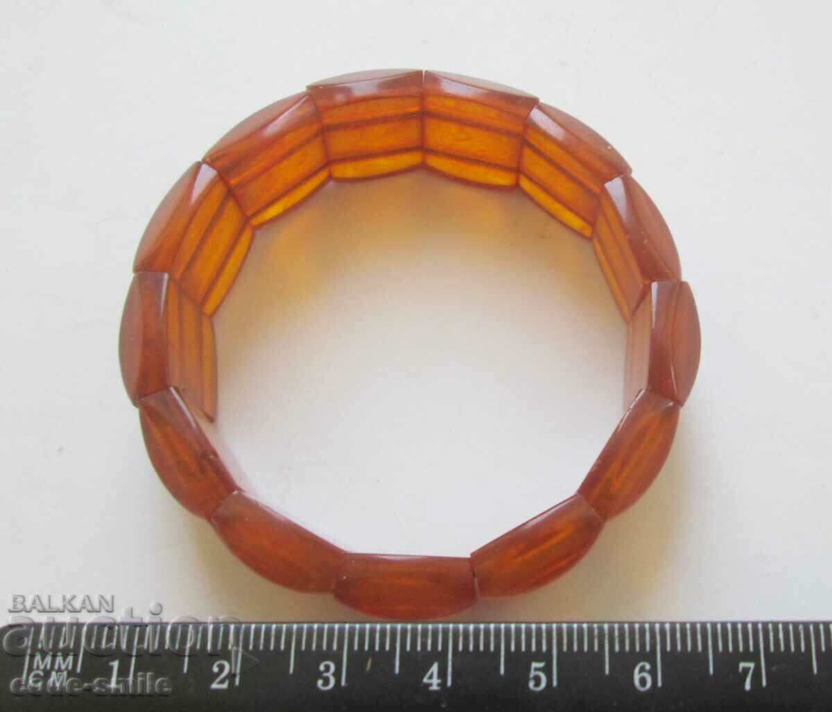 Auction Elegant women's bracelet natural amber USSR Auction Elegant women's bracelet natural amber USSR