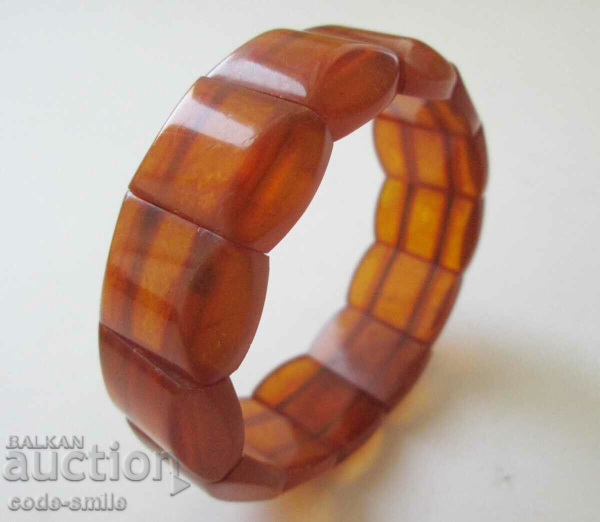 Elegant women's bracelet natural amber USSR - 5 Elegant women's bracelet natural amber USSR - 5