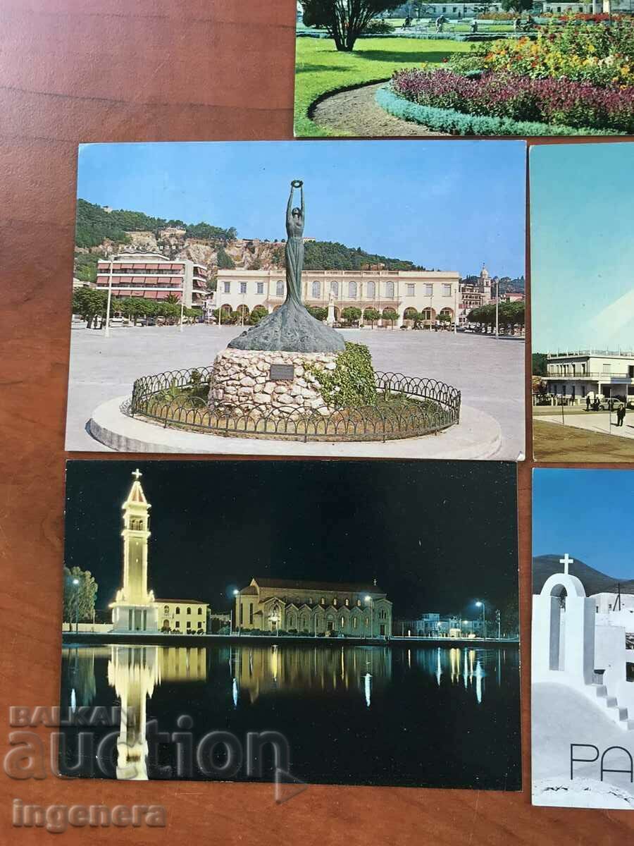 Auction CARD POSTAL CARDS GREECE-5 PCS Auction CARD POSTAL CARDS GREECE-5 PCS
