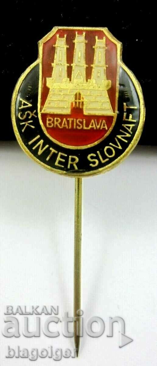 Auction Old football badge - Football club - Inter Bratislava Auction Old football badge - Football club - Inter Bratislava
