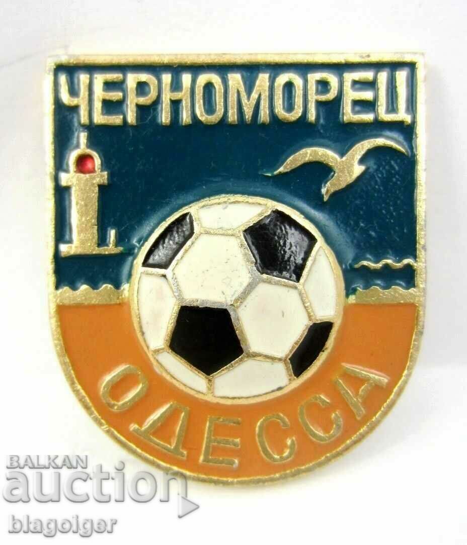 Παλιό σήμα ποδοσφαίρου-Ποδοσφαιρικός σύλλογος-Τσερνομόρετς Οδησσός-Ουκρανία