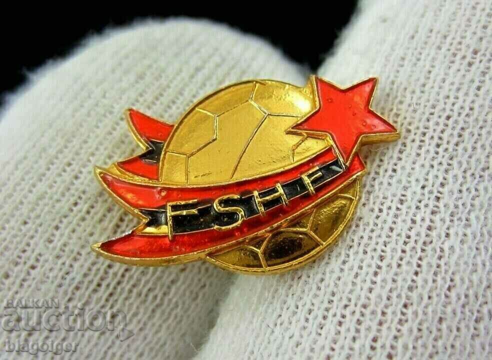 Old football badge - Football Federation of Albania with price 9.99 BGN | € 5.11 Old football badge - Football Federation of Albania with price 9.99 BGN | € 5.11