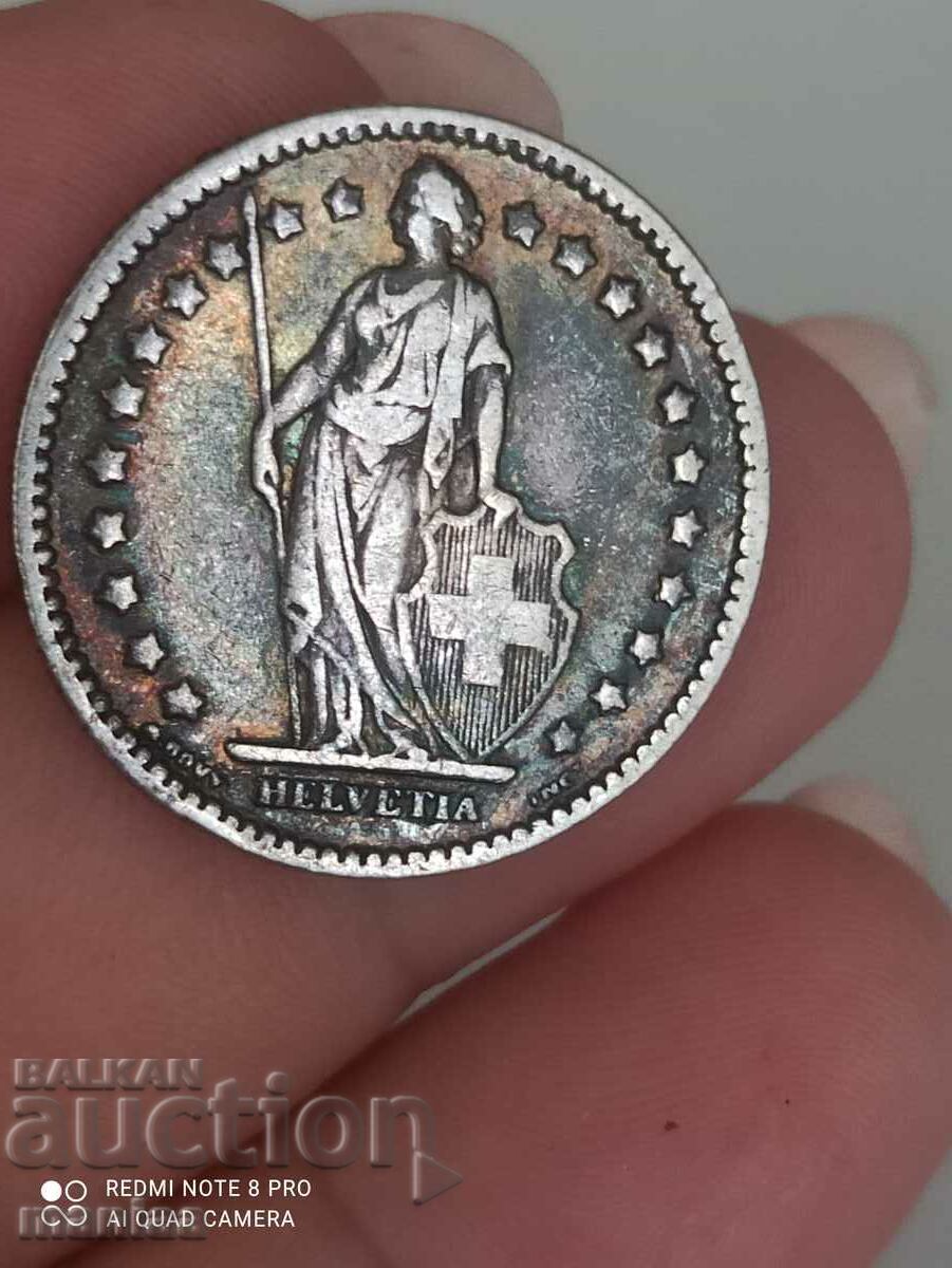 1 франк 1921 г сребро Швейцария - 5 1 франк 1921 г сребро Швейцария - 5