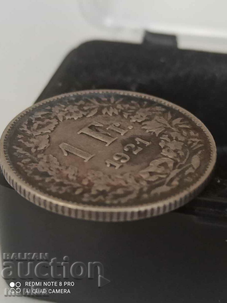 1 франк 1921 г сребро Швейцария - 7 1 франк 1921 г сребро Швейцария - 7