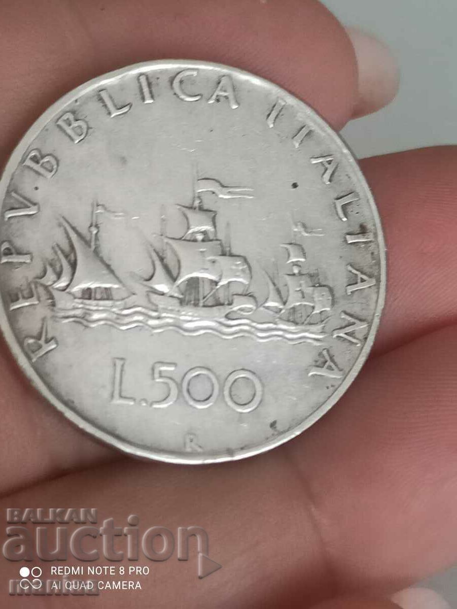 500 Lire 1960 with price 35.00 BGN | € 17.90 500 Lire 1960 with price 35.00 BGN | € 17.90