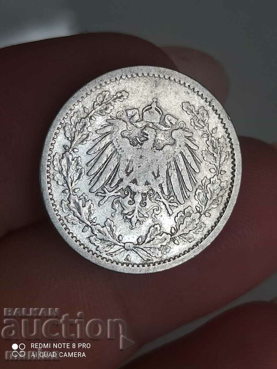 1/2 Mark 1906 Γερμανία ασήμι - 5 1/2 Mark 1906 Γερμανία ασήμι - 5
