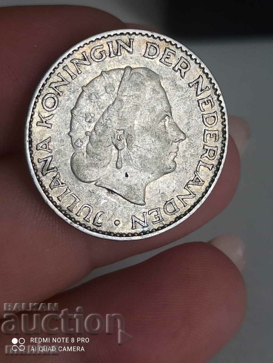 1 guilder 1956 silver Netherlands - 5 1 guilder 1956 silver Netherlands - 5