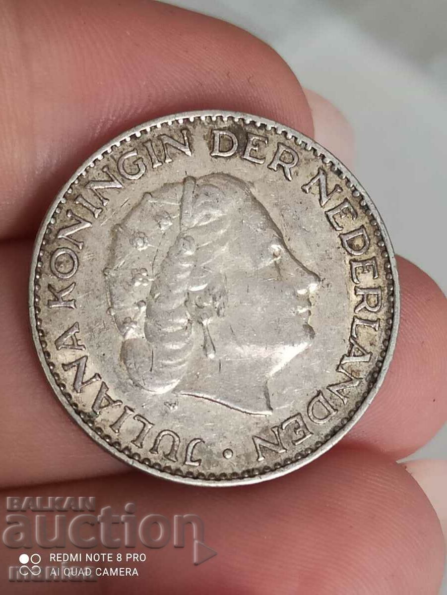 1 guilder 1955 silver Netherlands - 5 1 guilder 1955 silver Netherlands - 5